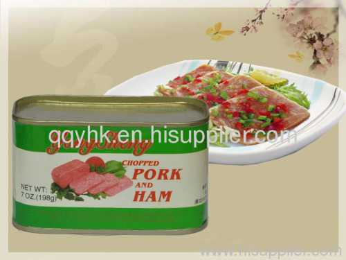 Chopped pork& ham (canned food)