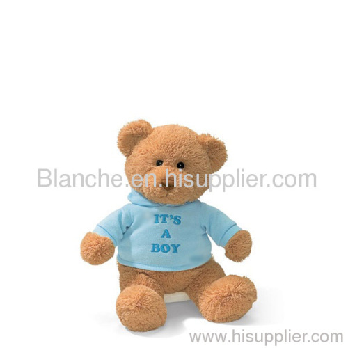 Adorable Brown Teddy Bear Plush Toys /Soft Stuffed Bear Plush Toy / Teddy Bear Toys Wearing T-Shirt