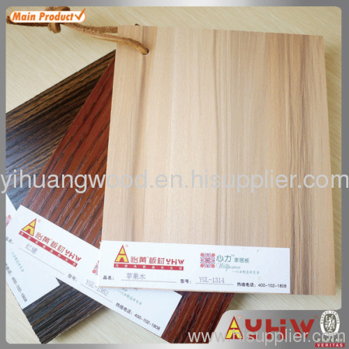 Melamine faced particle board