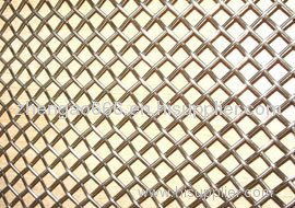 Brass crimped wire mesh