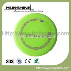 Green rubber disc golf disc