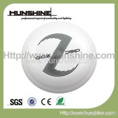 White plastic disc golf disc