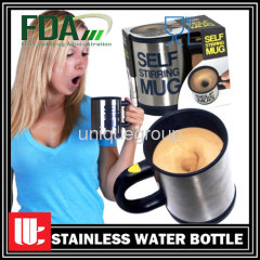 12oz Leakproof Guaranteed Stainless Steel Self Stirring Cup