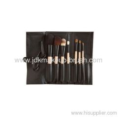 natural handle cosmetics brush set