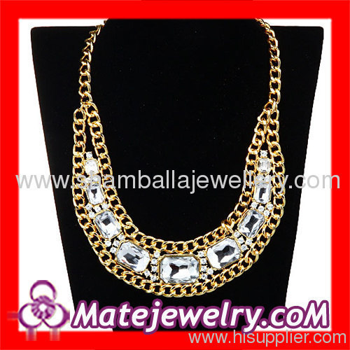 big crystal bib collar Necklace