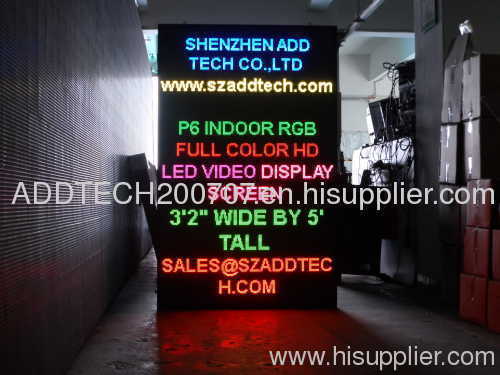 P6mm Indoor LED Sign for USA market