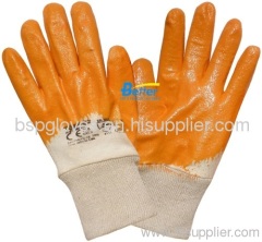 Yellow Cotton Nitrile Coated Work Gloves (BGNC101)