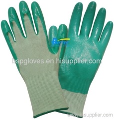 Oil Resistant Light Weight Nitrile Dipped Work Gloves