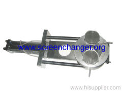 hydraulic screen changer with single plate type