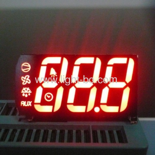 Super Red 3 digit 7 segment led display for refrigeration indicator