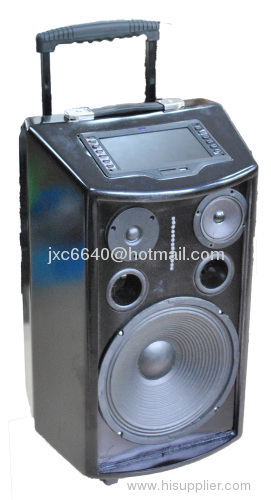 Karaoke portable amplifier with wireless microphone
