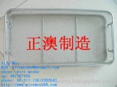 equipment disinfection metal basket