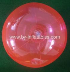 Transparent inflatable PVC beach ball