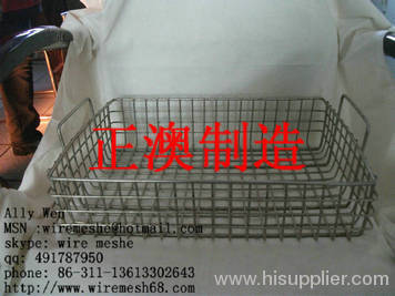 stainless steel basket for sterilization