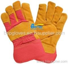 BGCL203W-Winter Warm Lining Cow Split Leather Palm Gloves