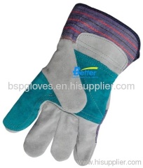 BGCL203W-Winter Warm Lining Cow Split Leather Palm Gloves