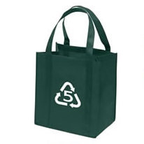 Handled tote bag with non woven material