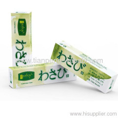 Fresh wasabi green paste antibiosis horseradish japan