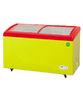 Ice Cream Commercial Refrigerator Freezer 258L With Curved Glass Door