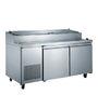 Pizza Prep Table Two Doors Reach-IN Refrigerators , Commercial Reach In Freezer