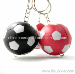 Promotional Football key rings, Soccer Led keychain light