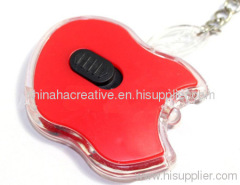 Promotional Apple Led keychain light,apple key ring light