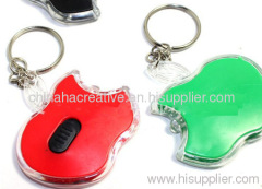 Promotional Apple Led keychain light,apple key ring light