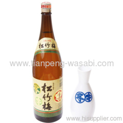 Japanese bottled popular sake