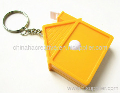 House PVC Tape Measure Rings,home shape measuring tape gift