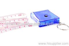 Led light tape measure with keychain,led light key holder tape measure
