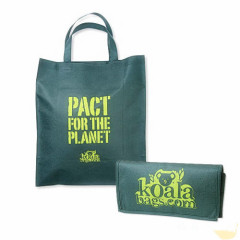 Colorful non woven folding bags