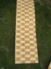 Braided woven bamboo longboard veneer