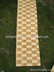 Braided woven bamboo longboard veneer