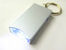 Square LED Key Ring Flashlight,Mini Torch Gift silver torch keychain