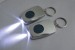 Square LED Key Ring Flashlight,Mini Torch Gift silver torch keychain