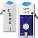 LED keychain light with coin holder,mini flashlight with plastic specie