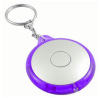 Round Silver UFO Shaped LED Torch light Keyring