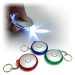 Round Silver UFO Shaped LED Torch light Keyring
