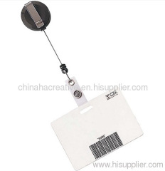Retractable Badge Holder with LED Light,key holder with mini flashlight