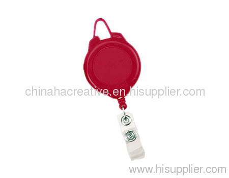 ski lock retractable badge holder,card holder with pvc button