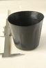 HDPE Black Plastic Seedling Pots 120MM , eco-friendly and flexible for flower