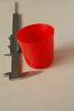 Plastic Nursery Flower Pots 90mm , RED and recycled for gardening