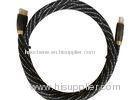 High Speed Nylon HDMI , 19PIN 3d 24K Gold Plated hdmi cable