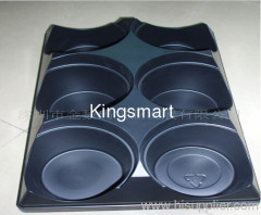 Vacuum formed plastic trays for flower pottings