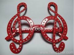 custom red plastic sunglasses