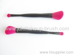 Double ended makeup brushes