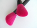 Double ended makeup brushes