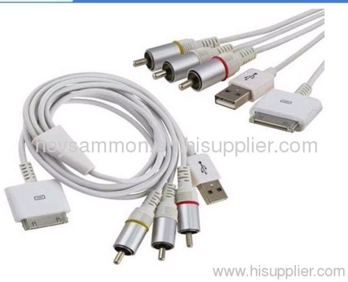 AV USB Cable for Ipod and Iphone