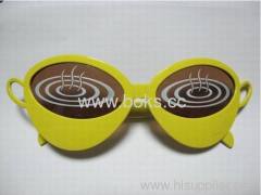 2013 yellow frame plastic sunglasses