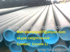 ASTM A106B Seamless Steel Pipe with black paint and plastic
